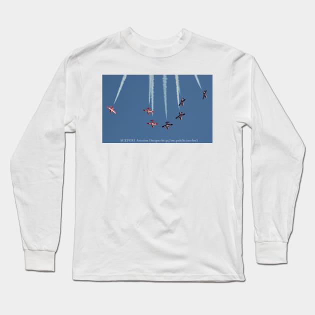 Snowbirds 7-Ship Break Long Sleeve T-Shirt by acefox1